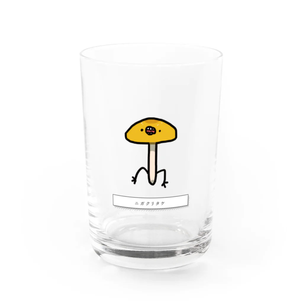 プラモザルショップのニガクリタケ【Beware!@毒キノコにご用心!】 Water Glass :front