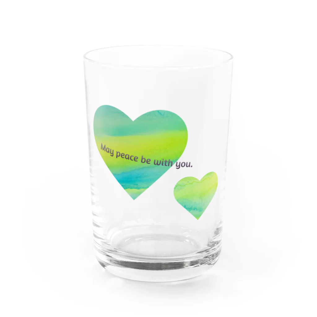 ONE OF A KINDのMay peace be with you Water Glass :front