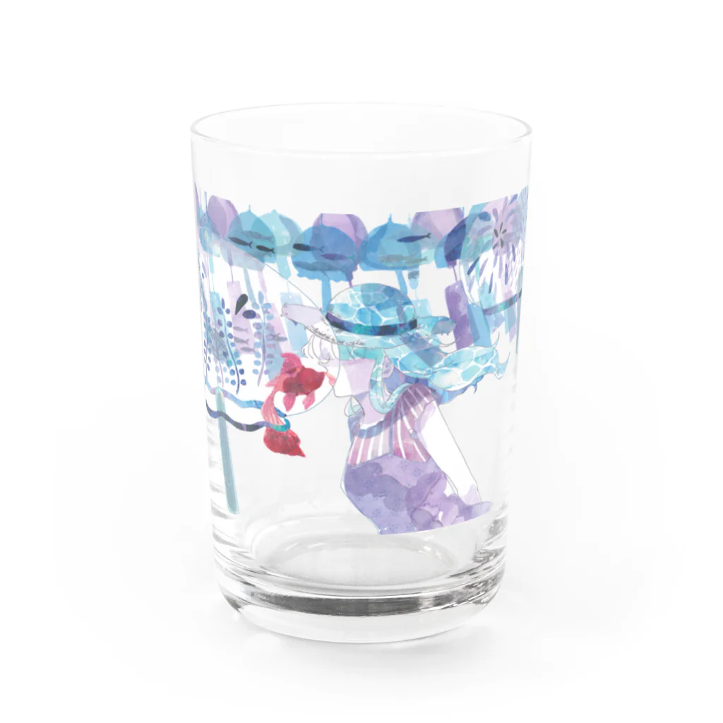 背骨の口付けの魔法 Water Glass :front