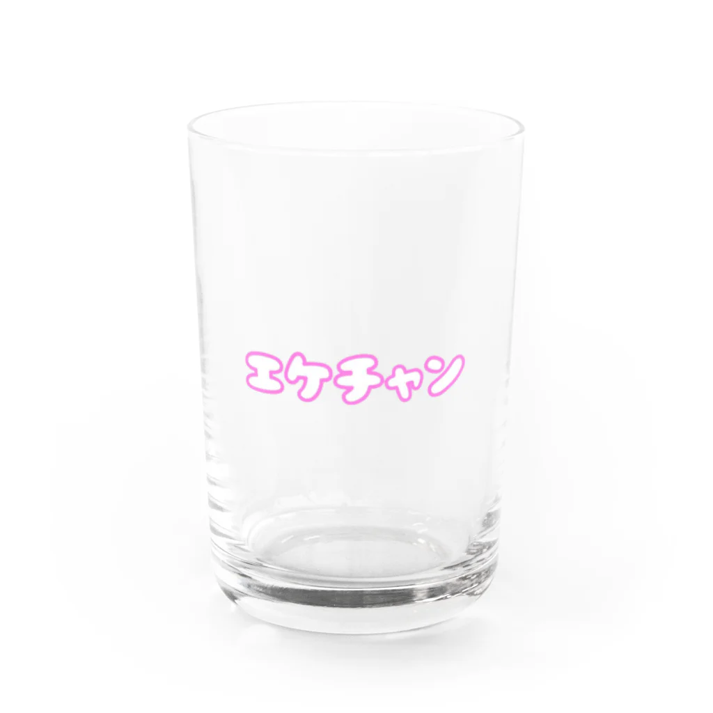 なでしこ@デザインのエケチャン Water Glass :front