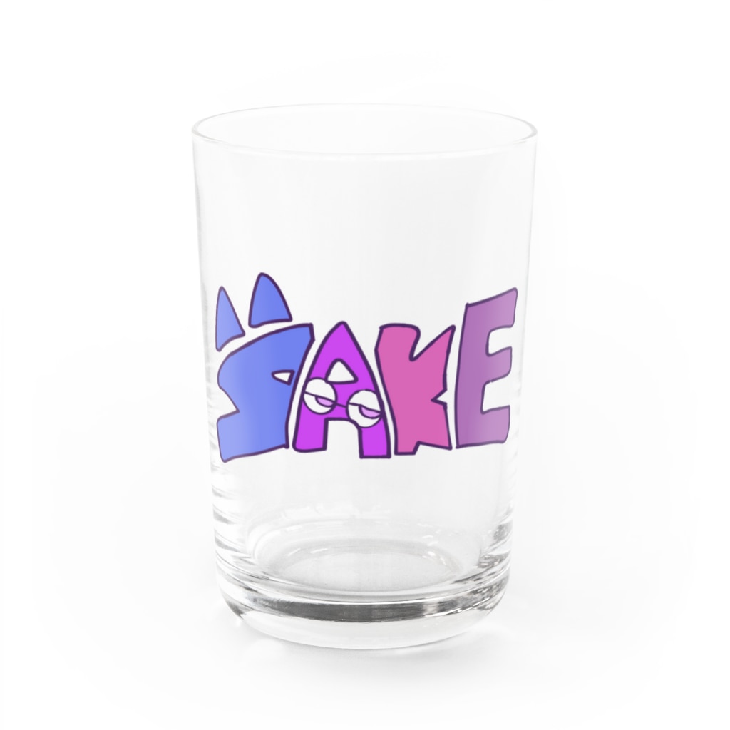 酒丸酔子🐱🍺のSAKE　 Water Glass :front