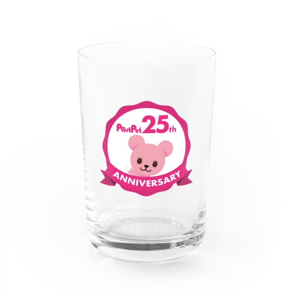 PostPet Official Shopの25周年記念　moamomoデザイン Water Glass :front