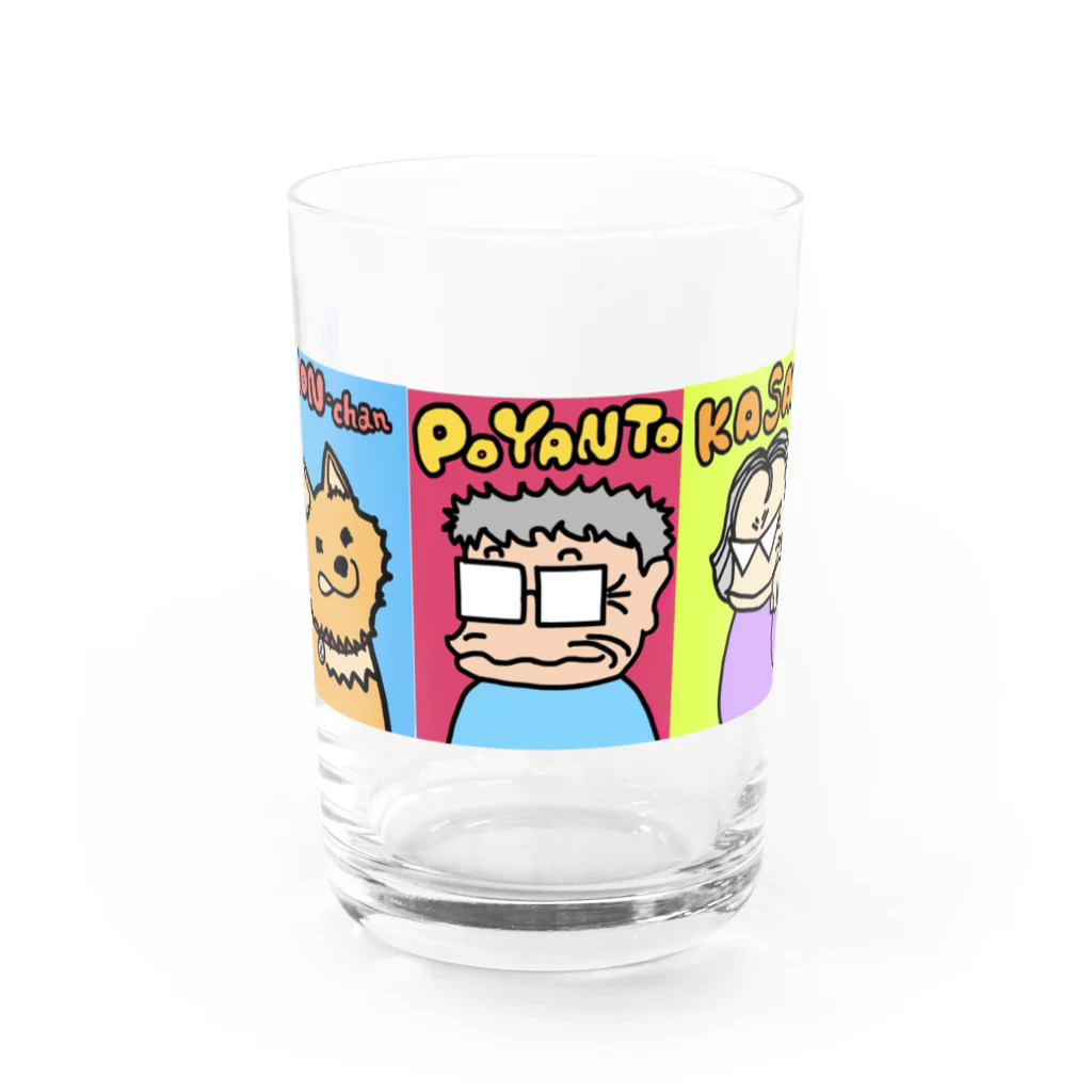 漫画「ぽやんと」ぽやっとしてきた父さんのグッズの漫画「ぽやんと」のキャラクターグッズ Water Glass :front