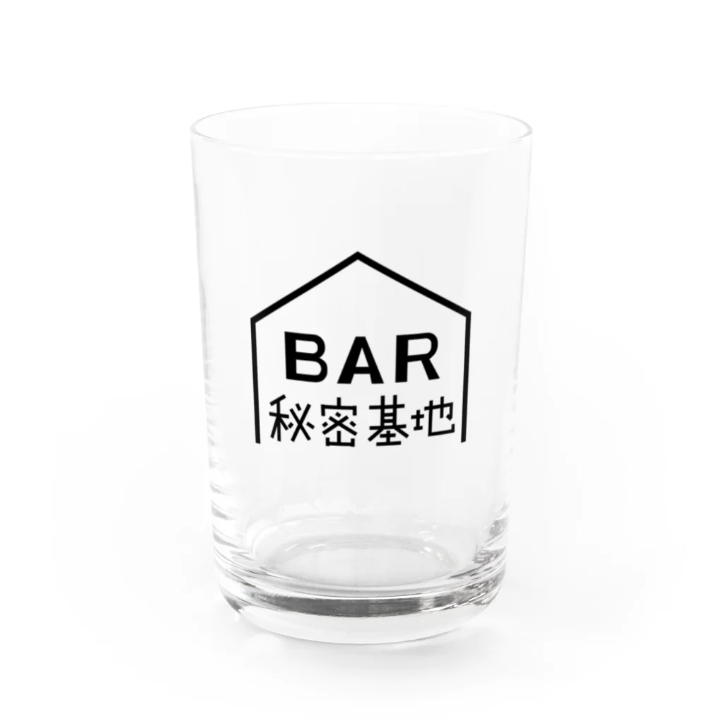 BAR秘密基地ストアのBAR秘密基地ロゴ Water Glass :front