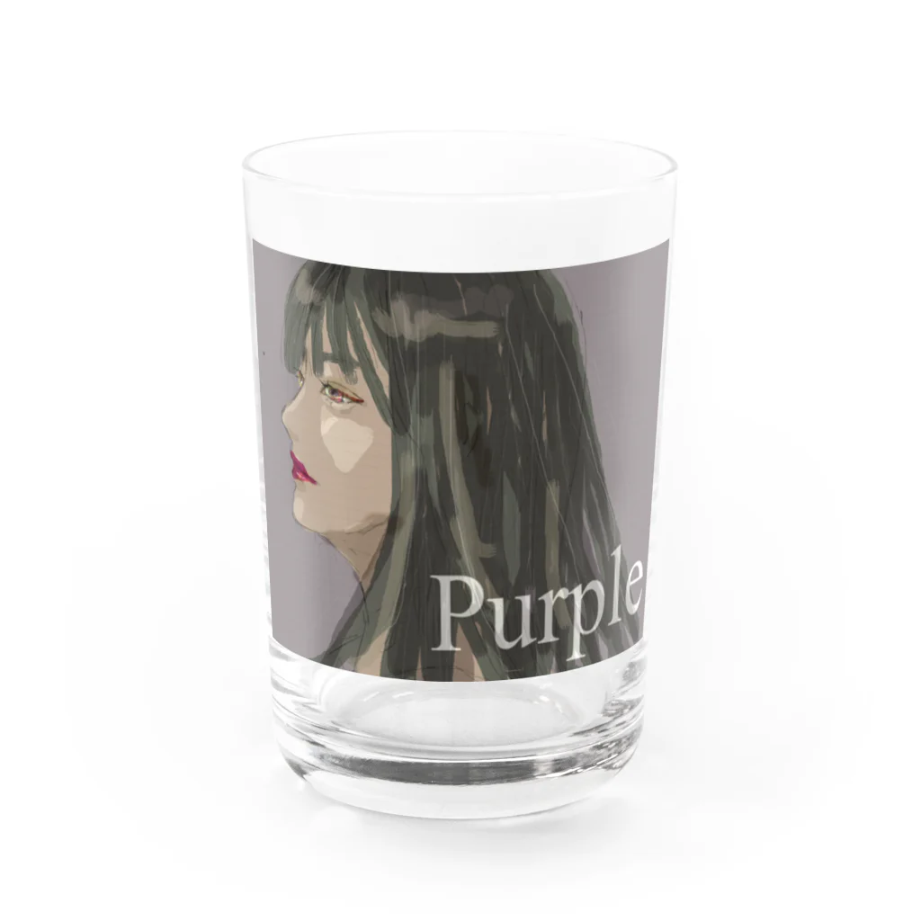 colorsのperple Water Glass :front