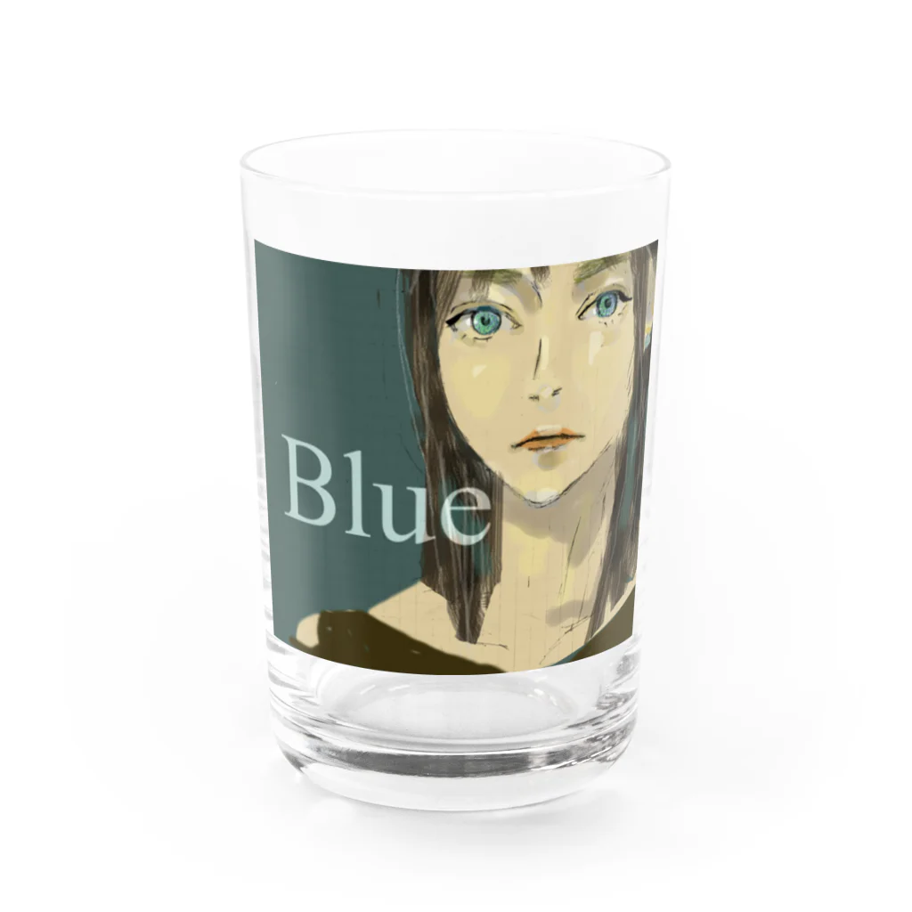 colorsのBLUE Water Glass :front