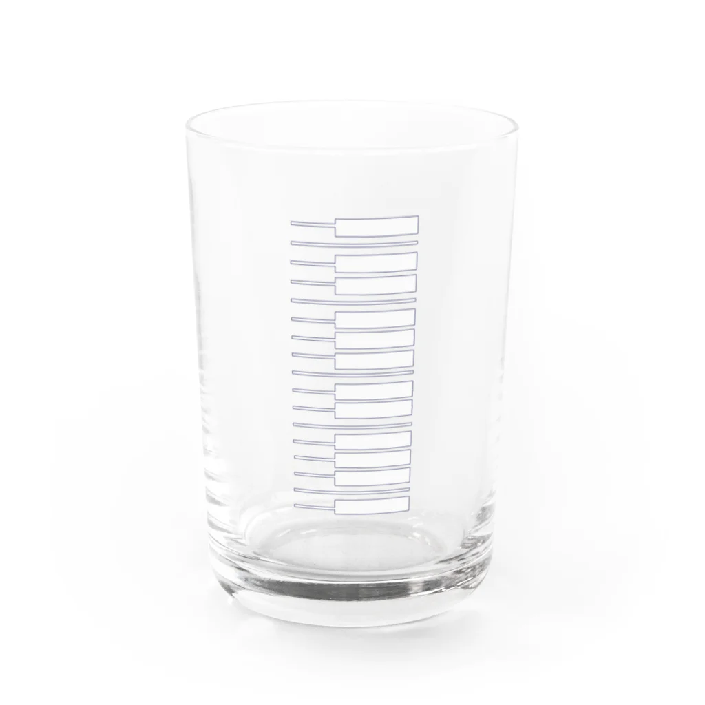 雑貨屋だいちゃんの鍵盤･wh Water Glass :front