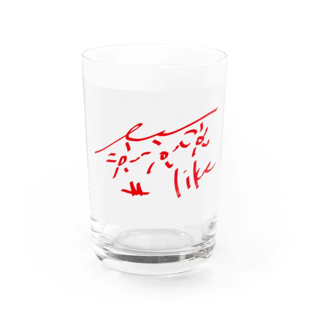 雨のLike k Water Glass :front