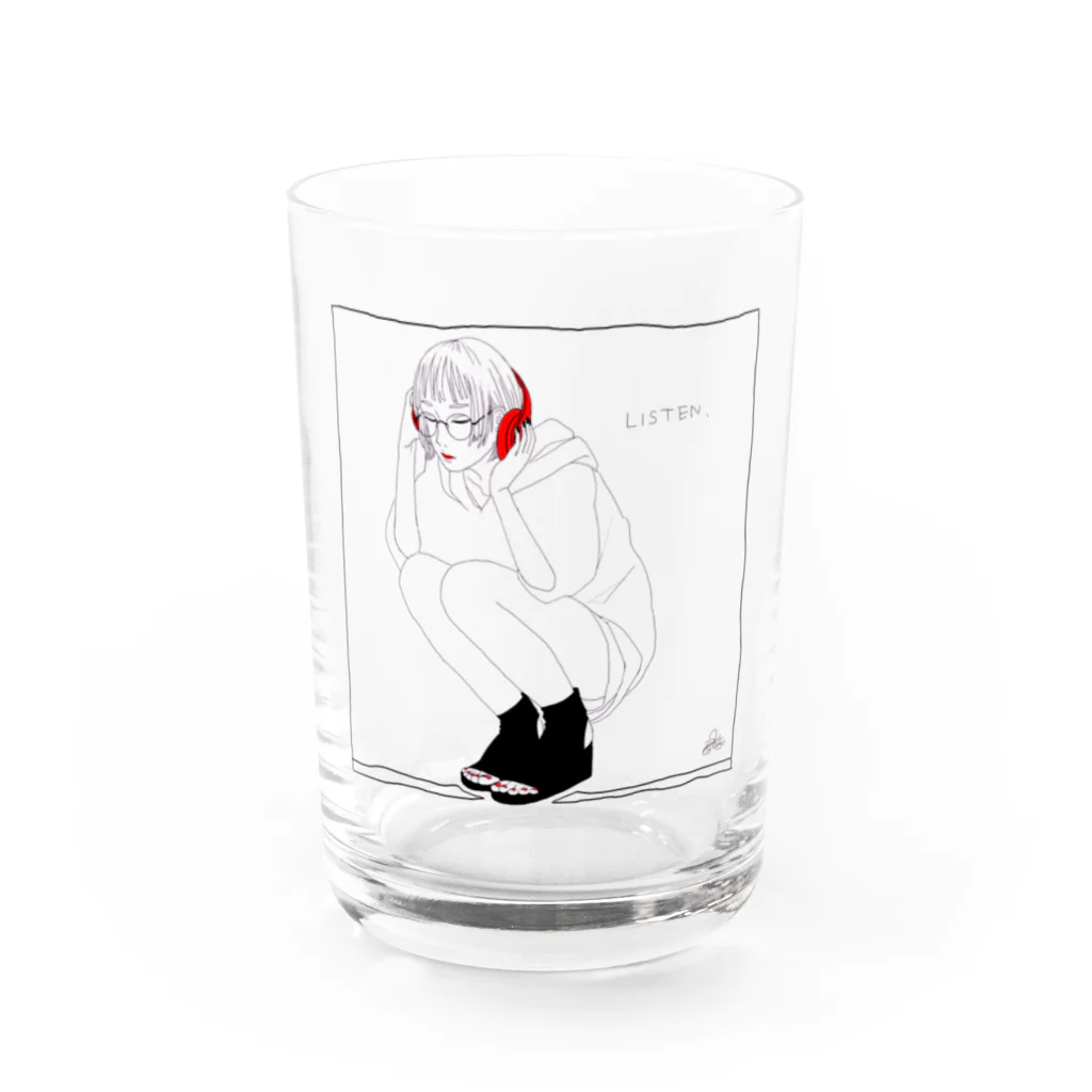 竹条いちいのLISTEN Water Glass :front