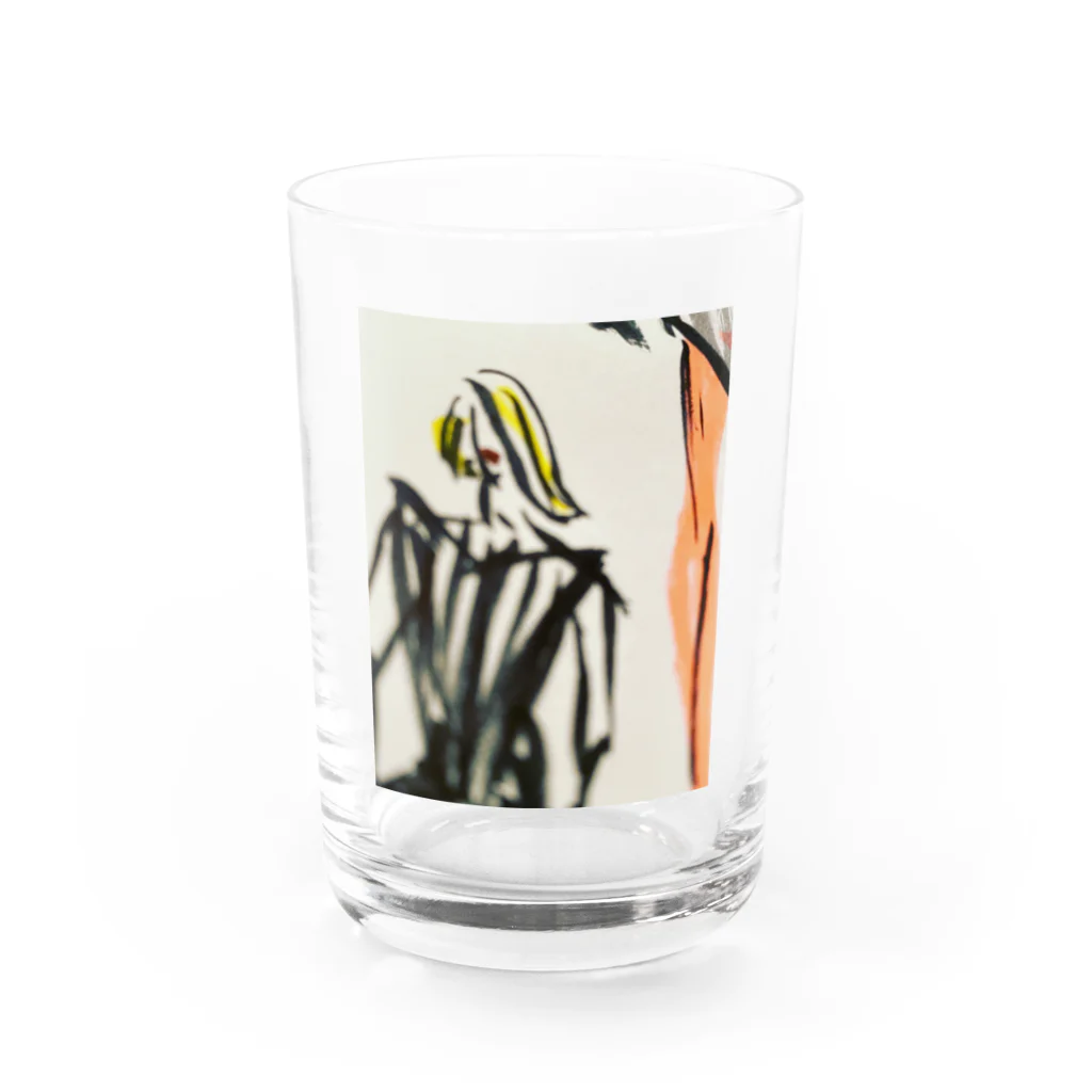 Ree.anのStylish lady  Water Glass :front