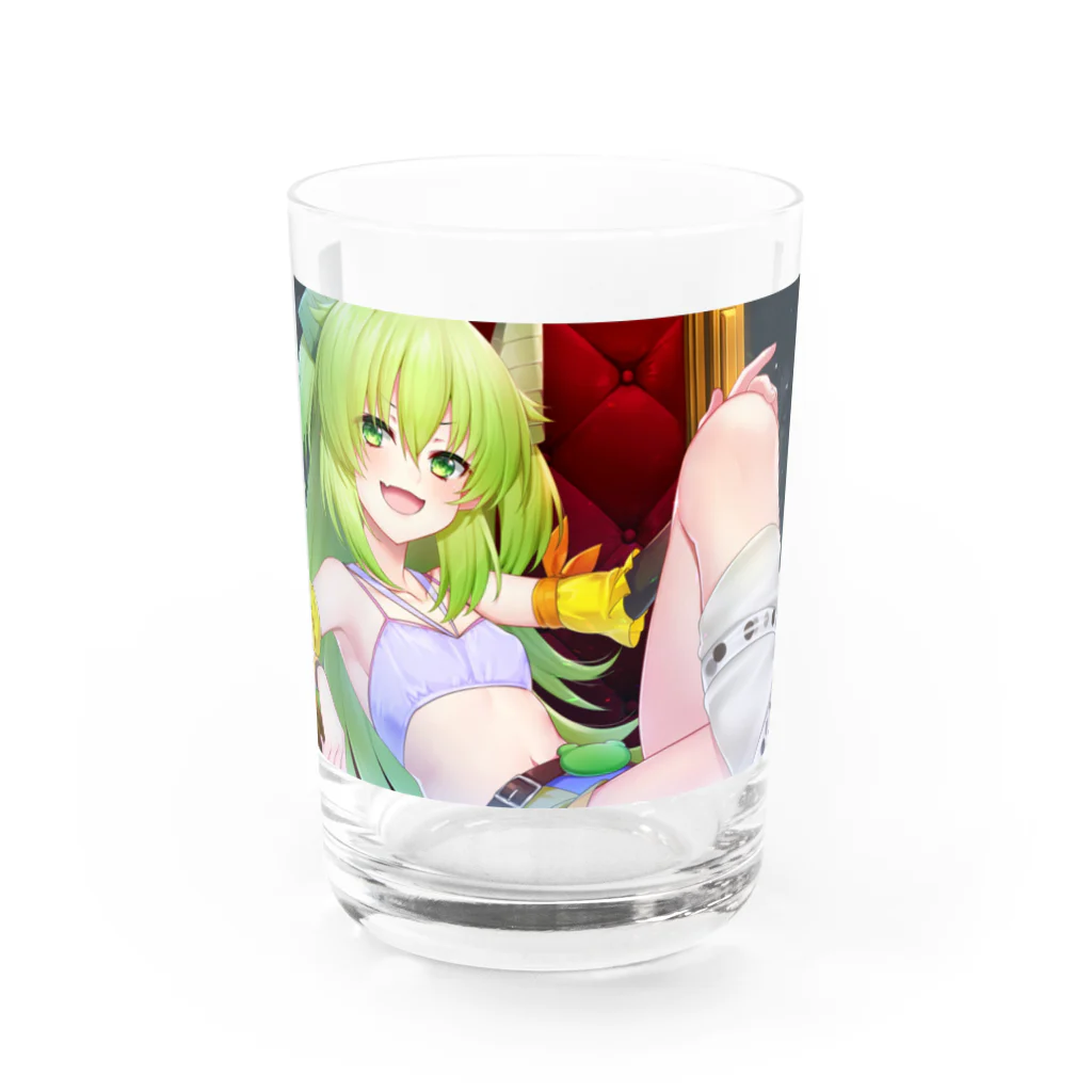 海流 イル🐬🐸/KairuIru㊗️Vtuberの海流イルっ！魔王といつでも一緒 Water Glass :front