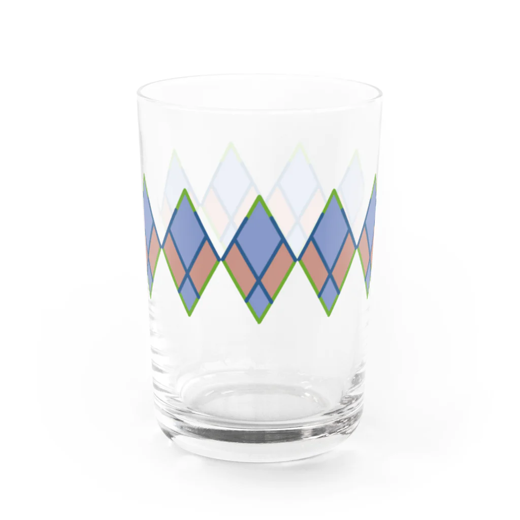 CHOSANAの父用幾何学模様 Water Glass :front