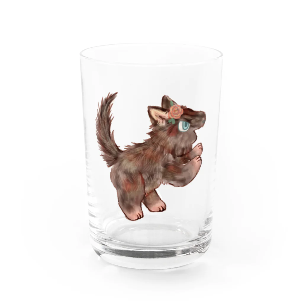 ノアオオカミのオオカミのウルフル Water Glass :front