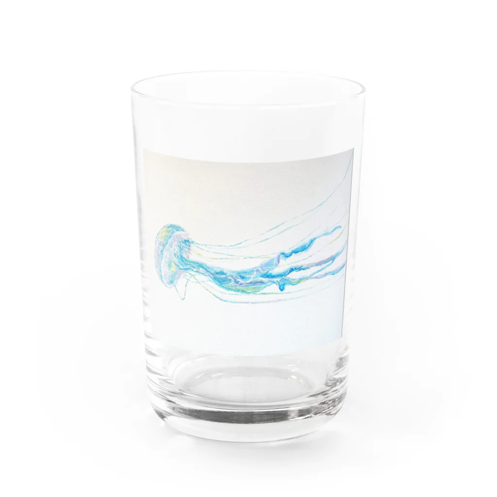 クラゲのオーロラクラゲ Water Glass :front