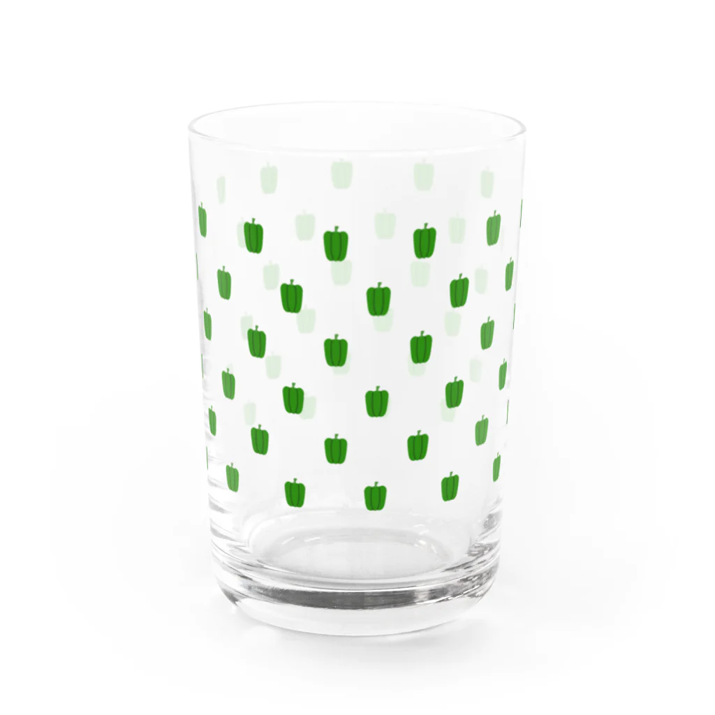 CHOSANAのドット よく見るとピーマン Water Glass :front