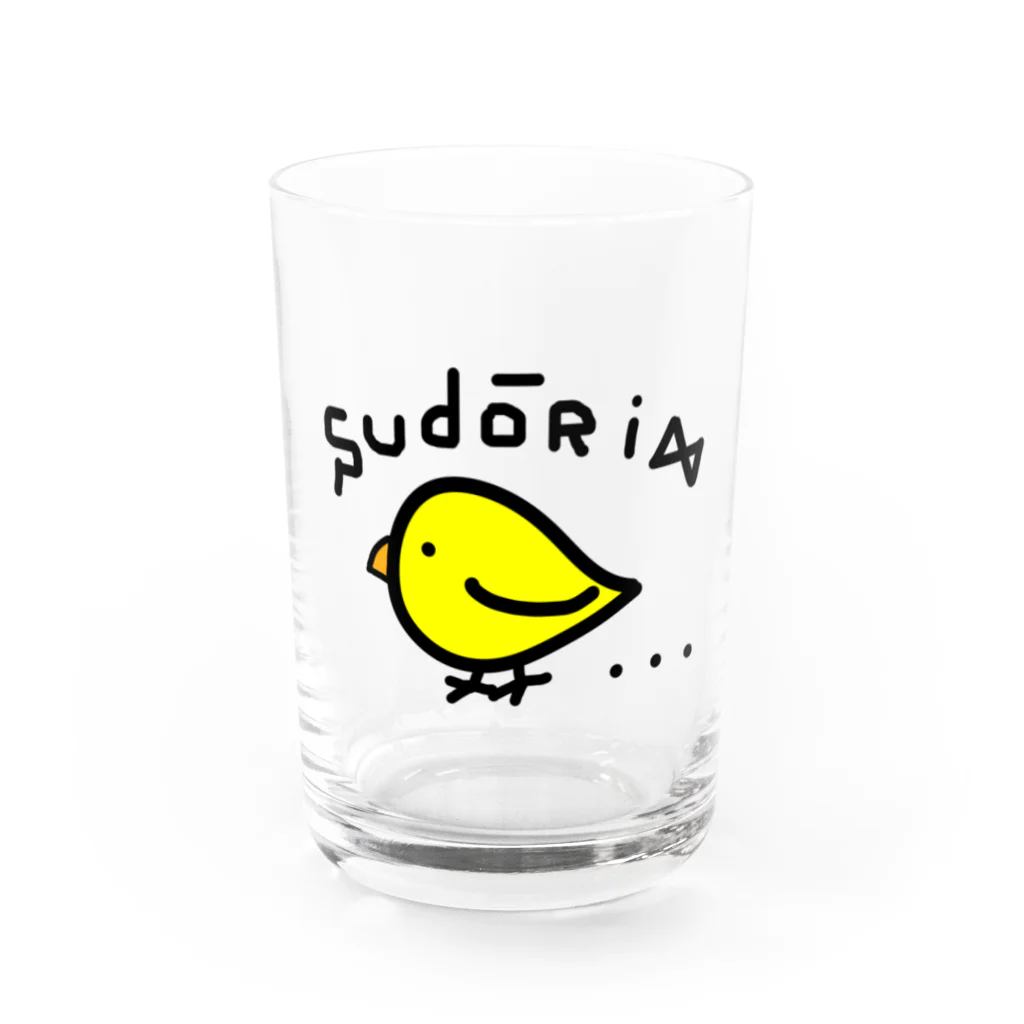 inko andの素通りする鳥 Water Glass :front