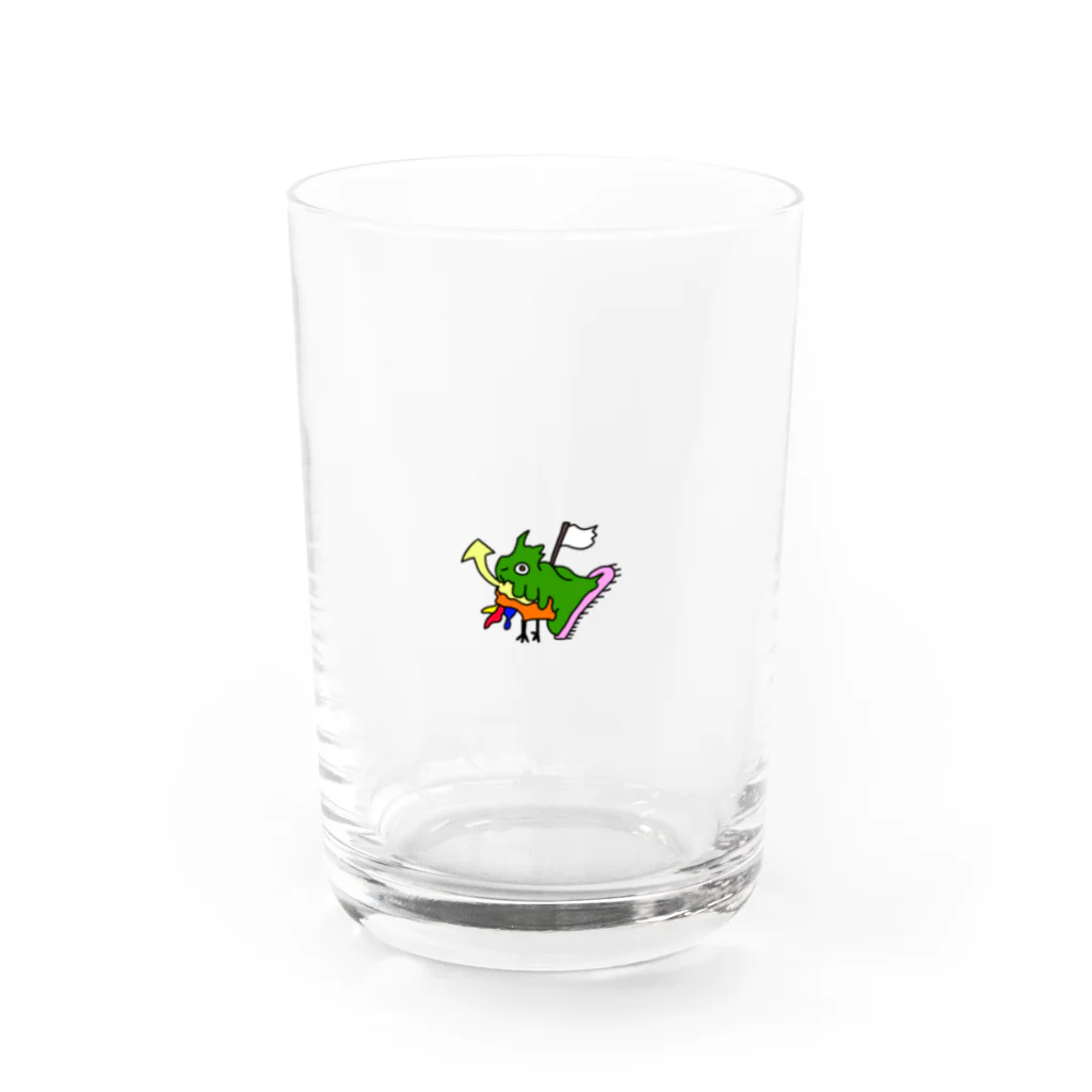 けたらふゆの白カメちゃん Water Glass :front