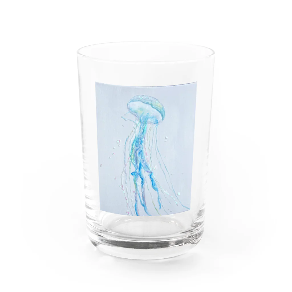 クラゲのきらきらオーロラクラゲ Water Glass :front