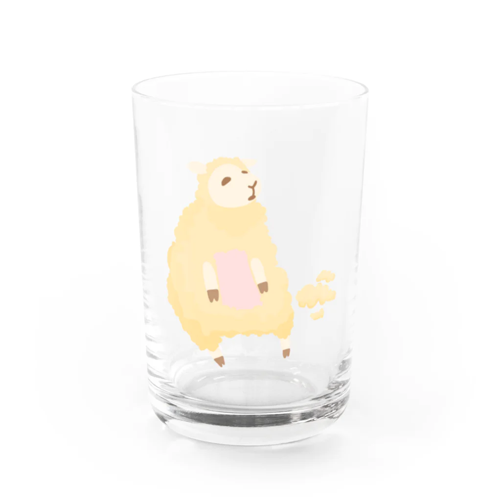 みるくのSHEEP Water Glass :front