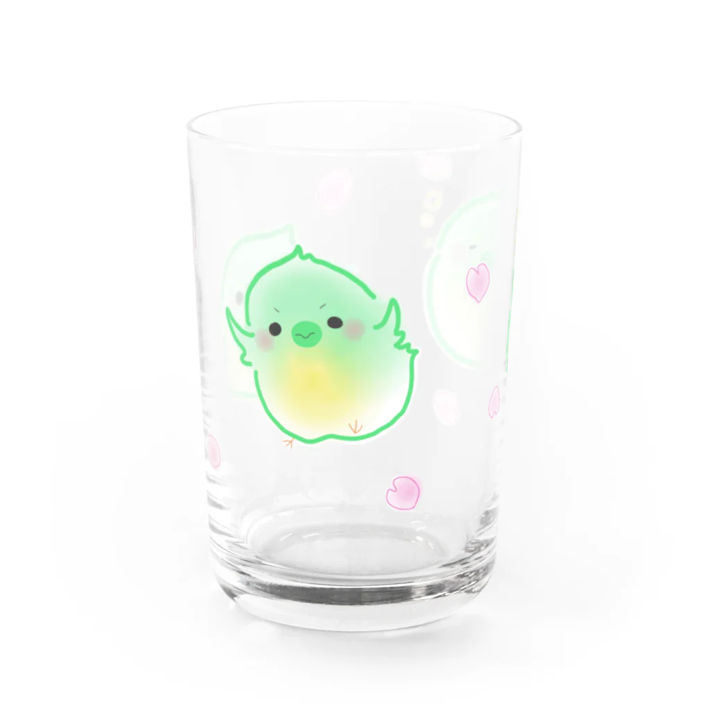 バヴみき / BAVUMIKIの３ホケキヨ(さくら) Water Glass :front