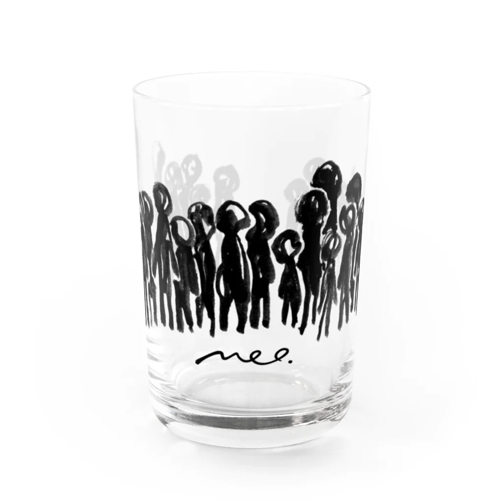 めおShopのみんな Water Glass :front