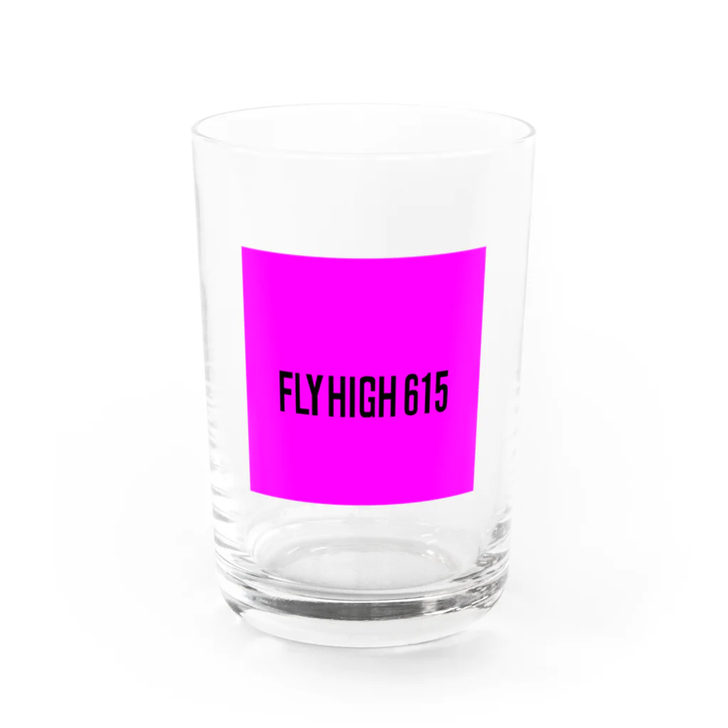 FLYHIGH615【別館】のFLYHIGH615　初期ロゴグラス Water Glass :front