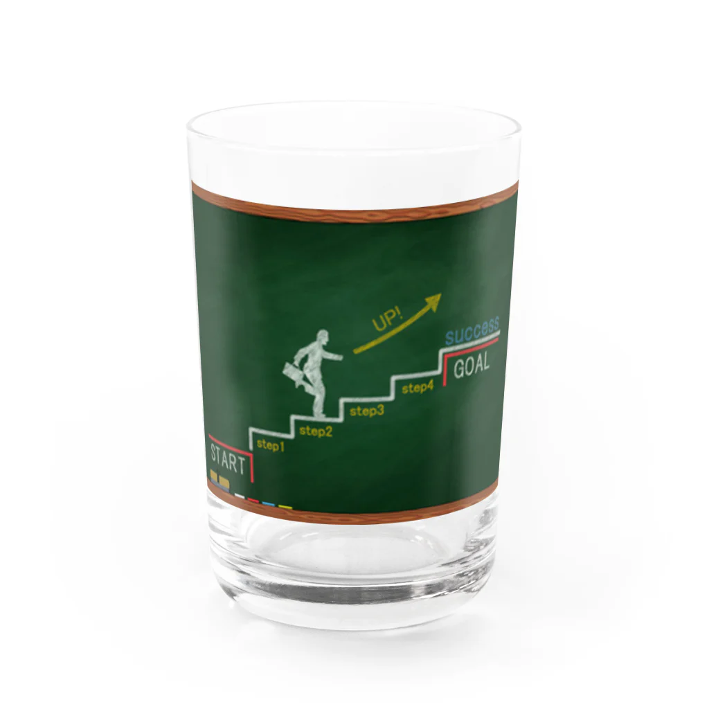 Teatime ティータイムのステップアップ ゴール成功者 Water Glass :front