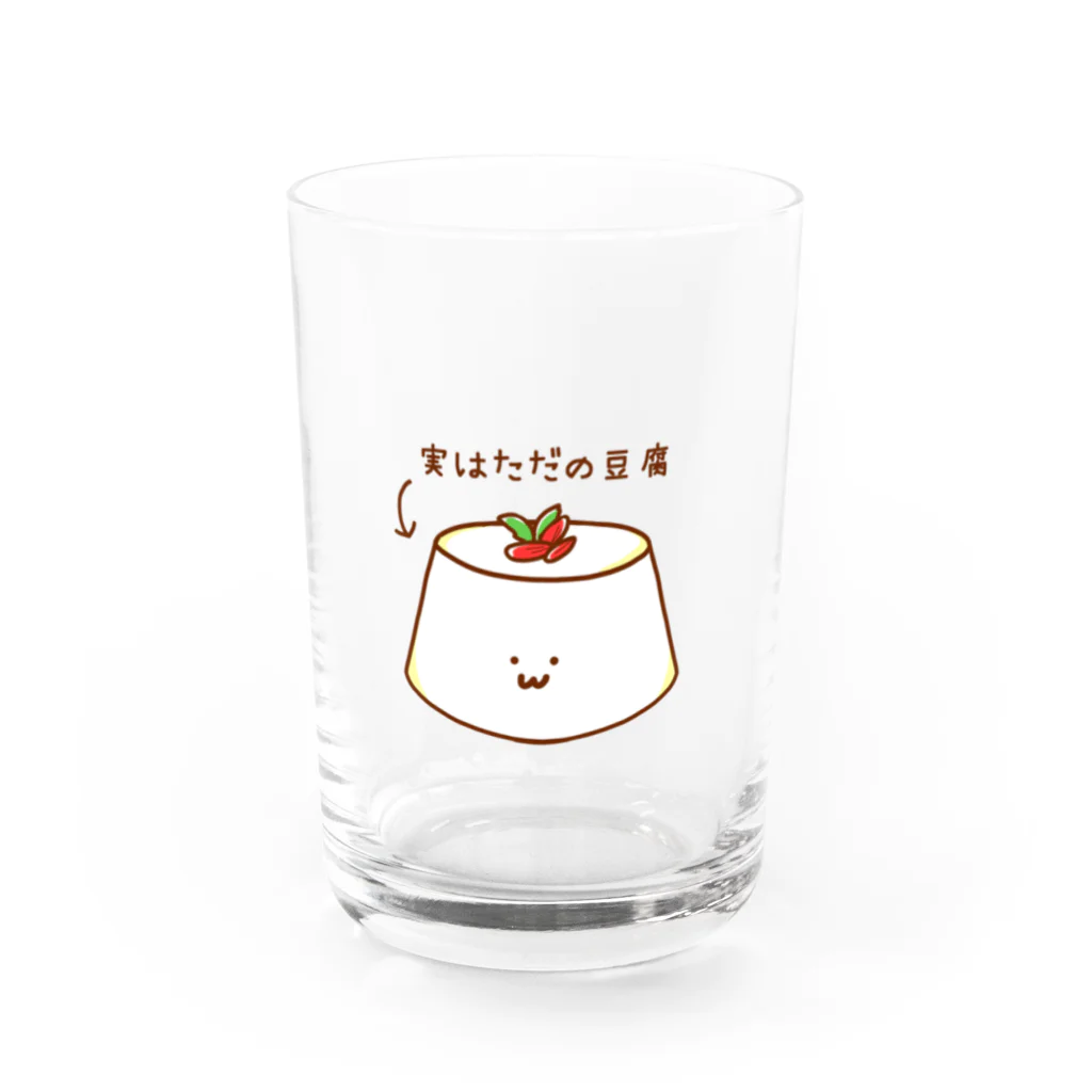 だらっと商店のそしらぬ顔の杏仁豆腐 Water Glass :front