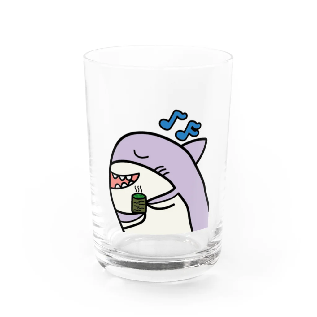 shark_sasの一息サメ Water Glass :front