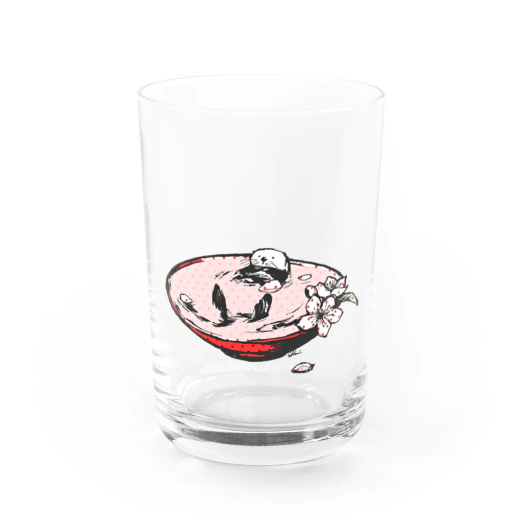 rakkosoda / コマイの3月のラッコ Water Glass :front