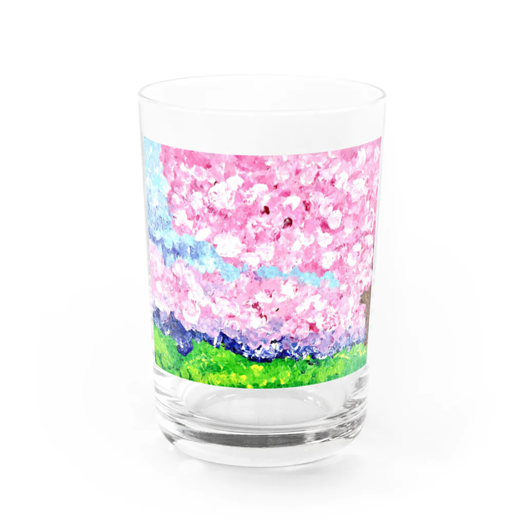 ぽんすけ屋の桜シリーズ Water Glass :front