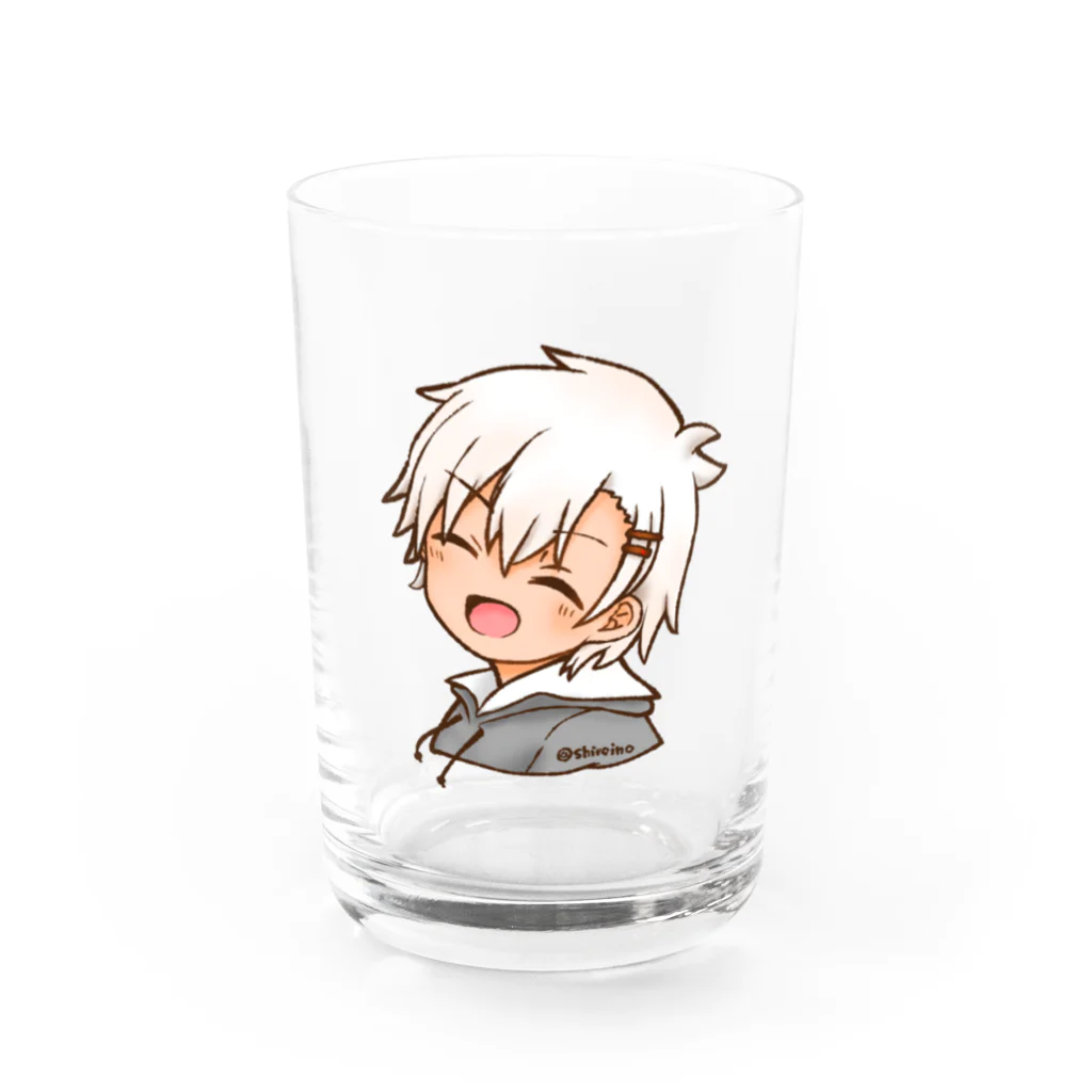 しろいのショップのスマイルレイン（人間ver.） Water Glass :front