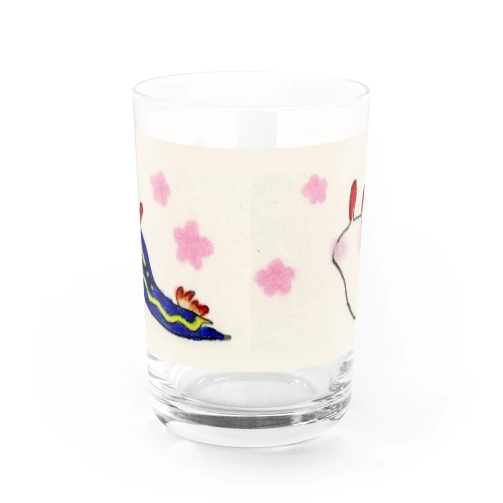 あみすけ本舗＠深海生物推し のおさんぽウミウシペアシリーズ Water Glass :front