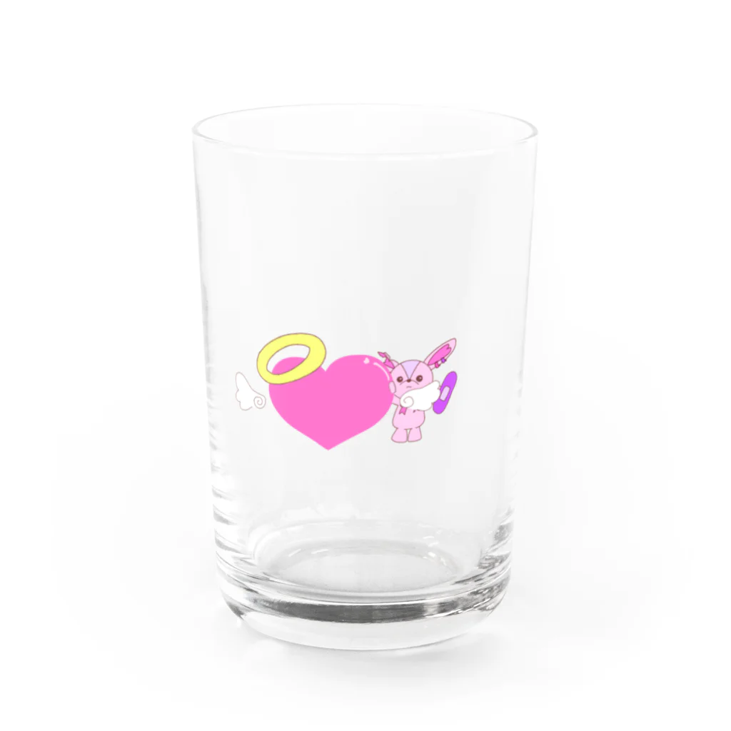 はちみつとくまのメンタルケアうさぎ Water Glass :front