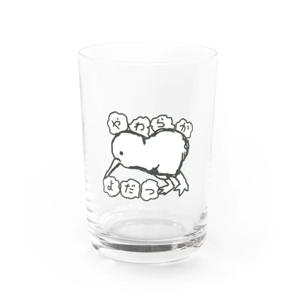 やわらかよだつのやわらかよだつのロゴ Water Glass :front