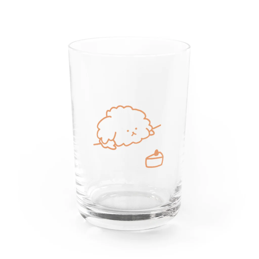 さんぽみちのわんことケーキ Water Glass :front