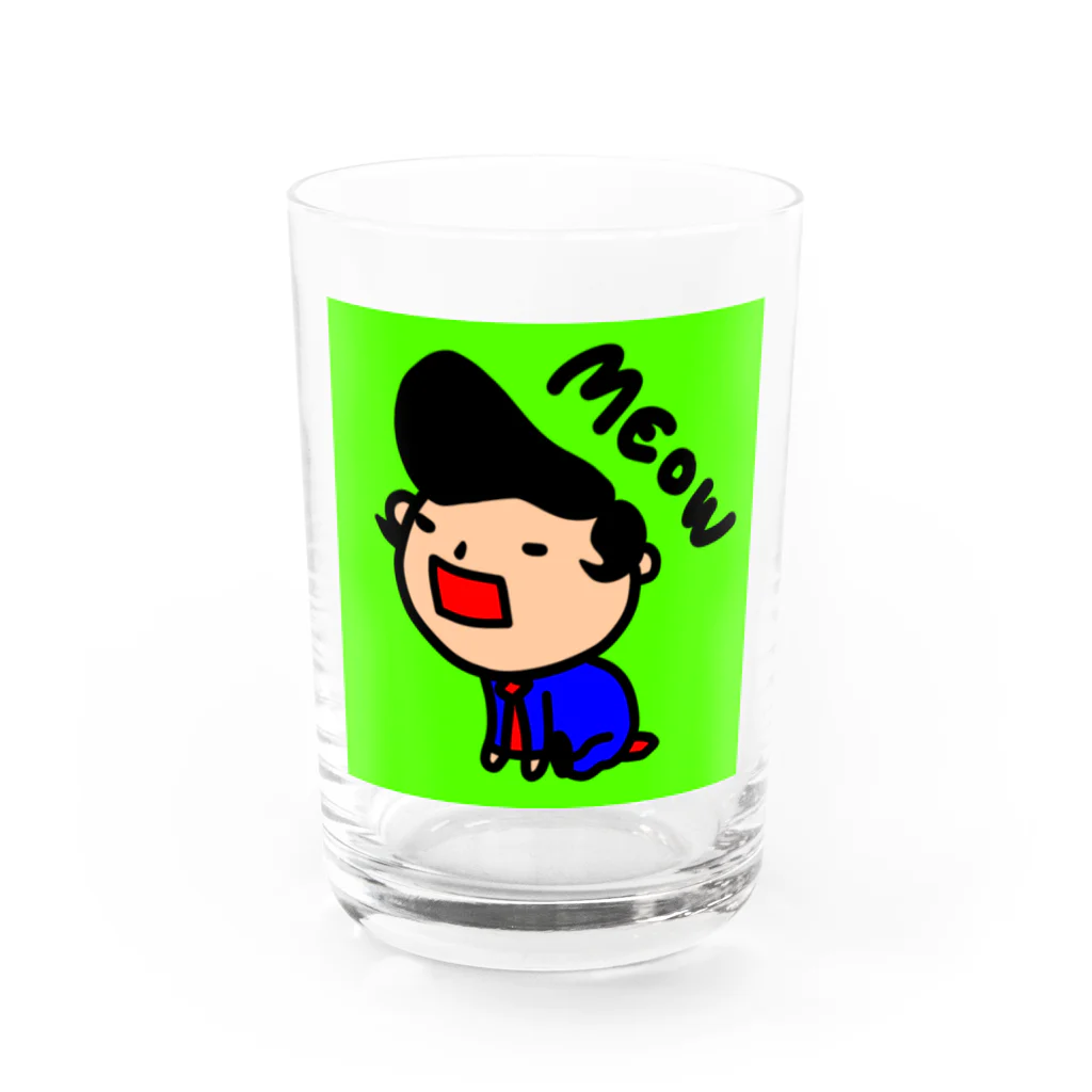 momino studio SHOPのネコマネ Water Glass :front