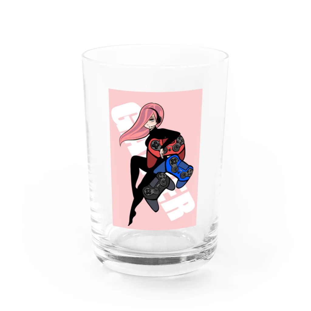 em(えむ)のGamer Water Glass :front