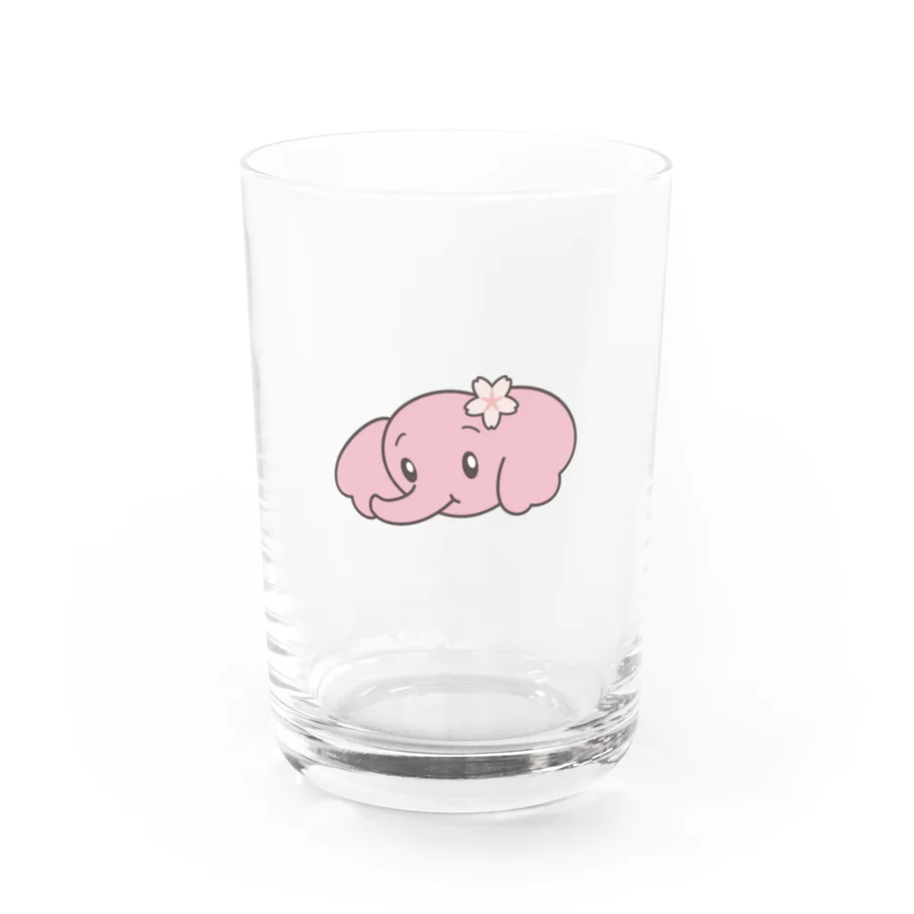 そぼろのぱおみん桜 Water Glass :front