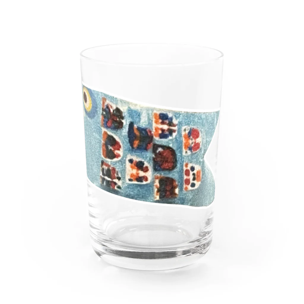 思い出ショップのイカしたこいのぼり Water Glass :front