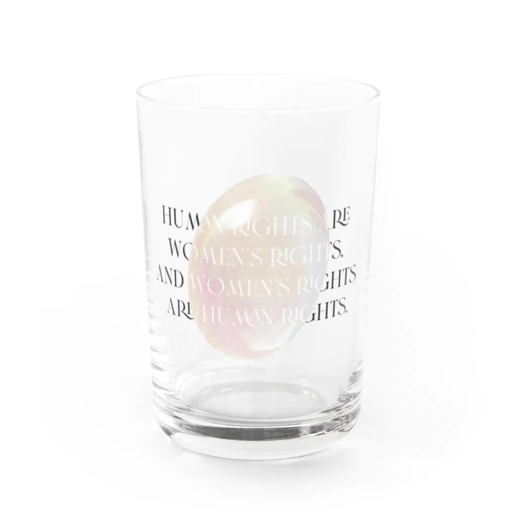 MONETのHUMAN RIGHTS ARE WOMEN RIGHTS , Water Glass :front