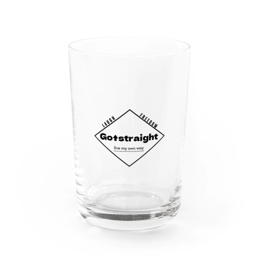 Go↑straightのgo straightグッズ Water Glass :front