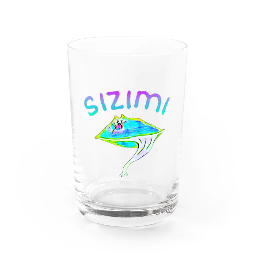 お味噌ちゃん👺LINEスタンプものsizimiちゃん Water Glass :front