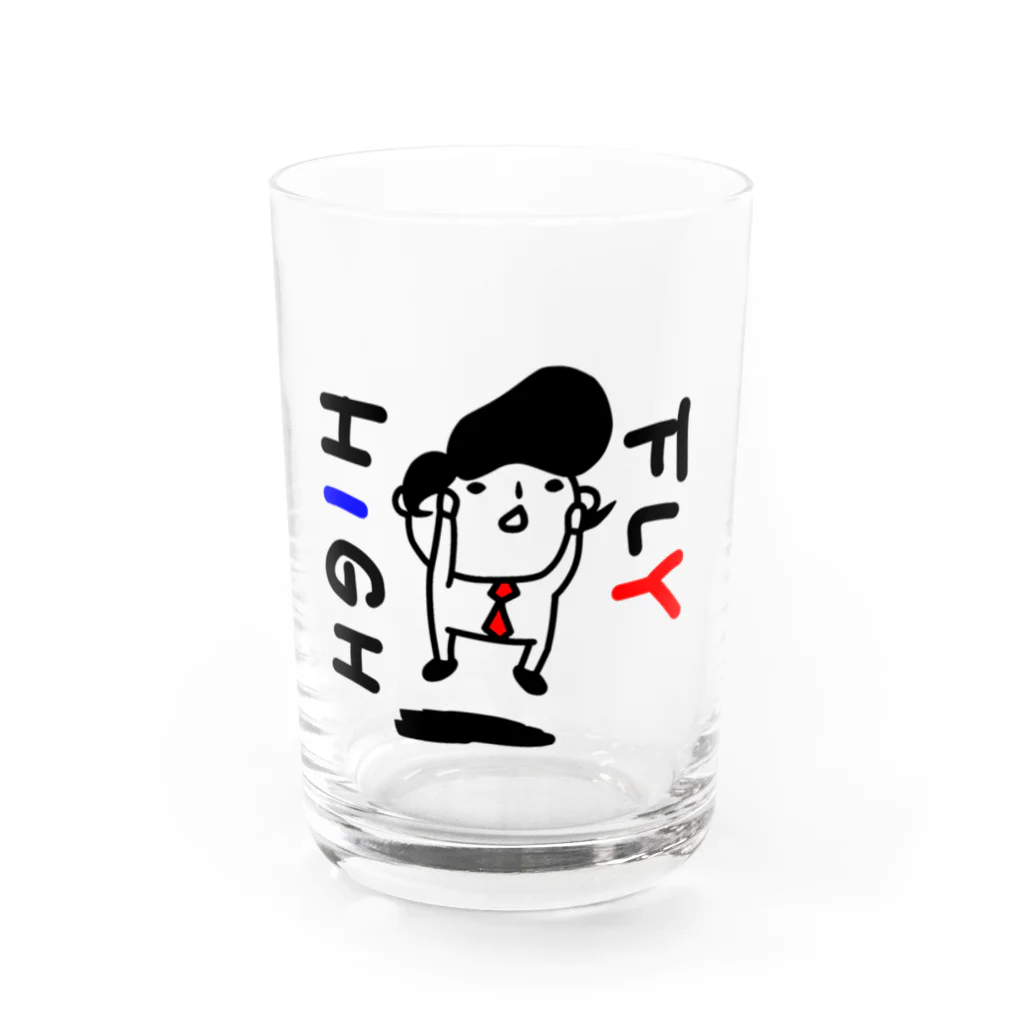 momino studio SHOPの高く跳ぶ Water Glass :front