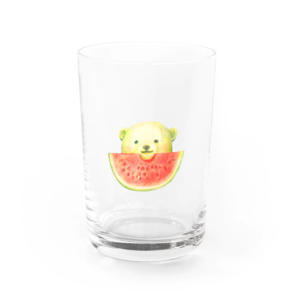 d.n.cのすいかとシロクマくん Water Glass :front