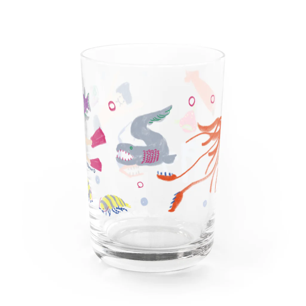 YOKOYOKO の深海魚と泳いじゃった Water Glass :front