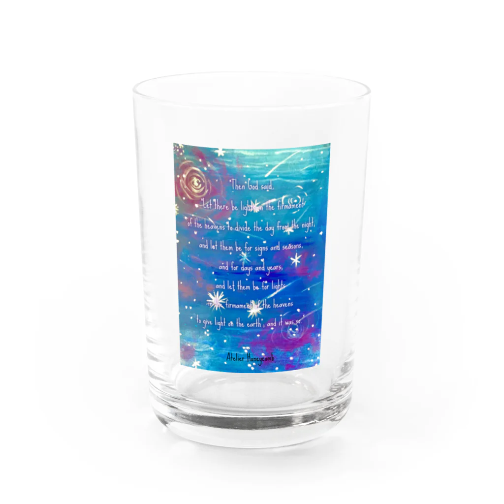 はにかむ工房のほしぞら Water Glass :front