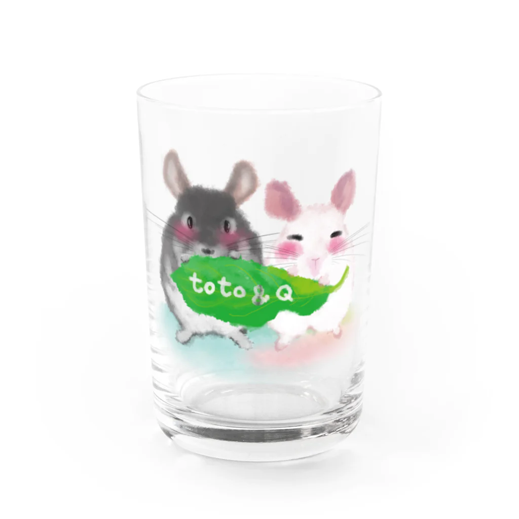 teruteQ【チンチラ】イラストonlyのフォロワー様専用トトandQ Water Glass :front