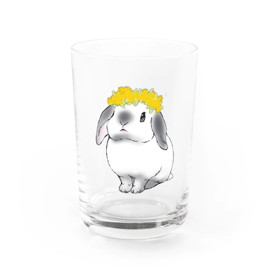 うさぎ王子のしもべのたんぽぽの妖精 Water Glass :front