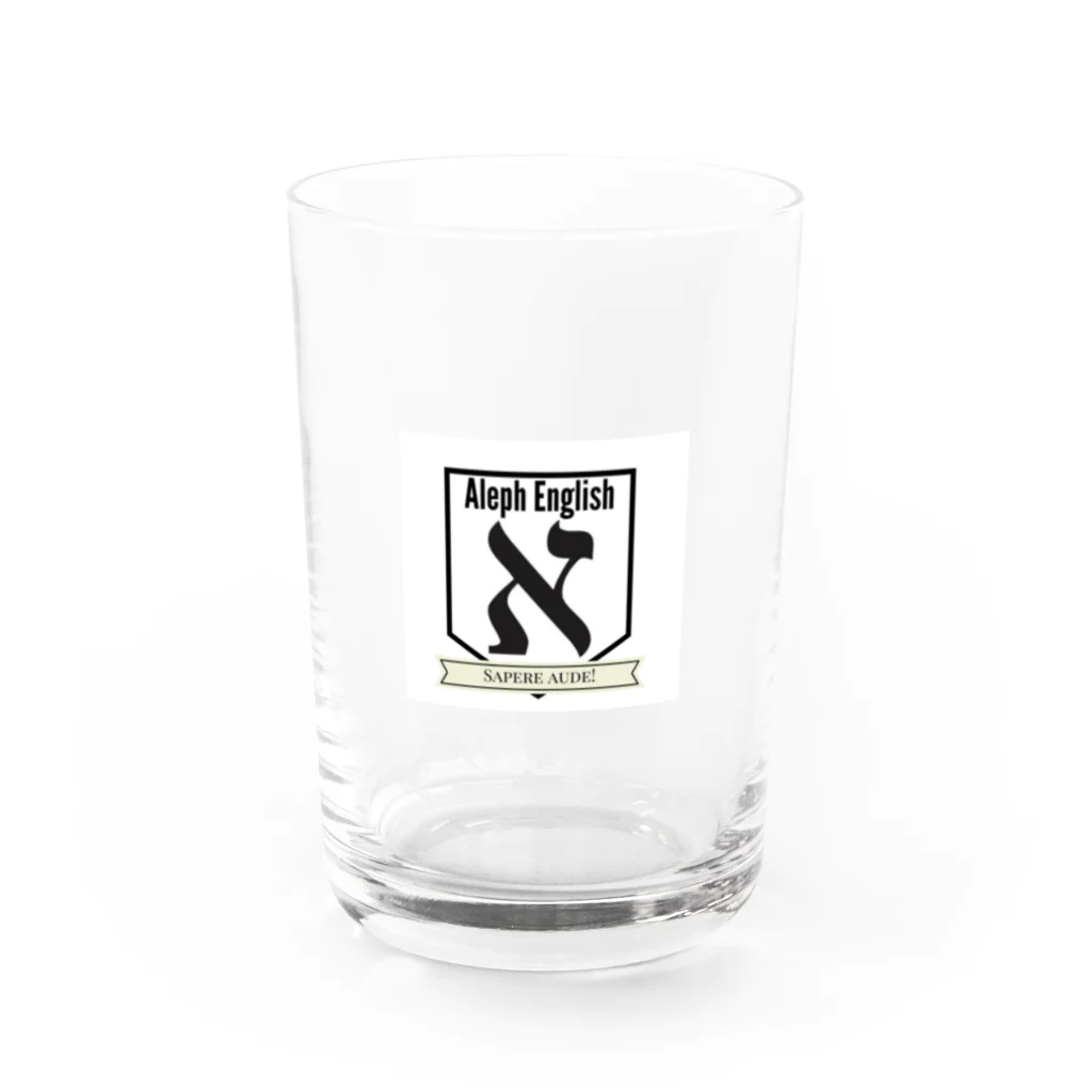 Aleph EnglishのAleph English Merch Water Glass :front